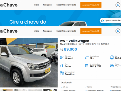 Portal de Veículos Gira Chave Classificados  estilo Web Motors