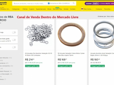 Vendo Loja Virtual completa com estoque , com E-commece site montado e funionando vendendo no Mercado Livre, Shoppe e Magalu. É um ótimo investimento para quem quer começar já com tudo pronto ou para quem que ampliar sua operação.