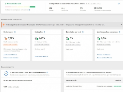 Vendo conta Gold Mercado Livre + Brinde Conta Lider - Urgente Barato