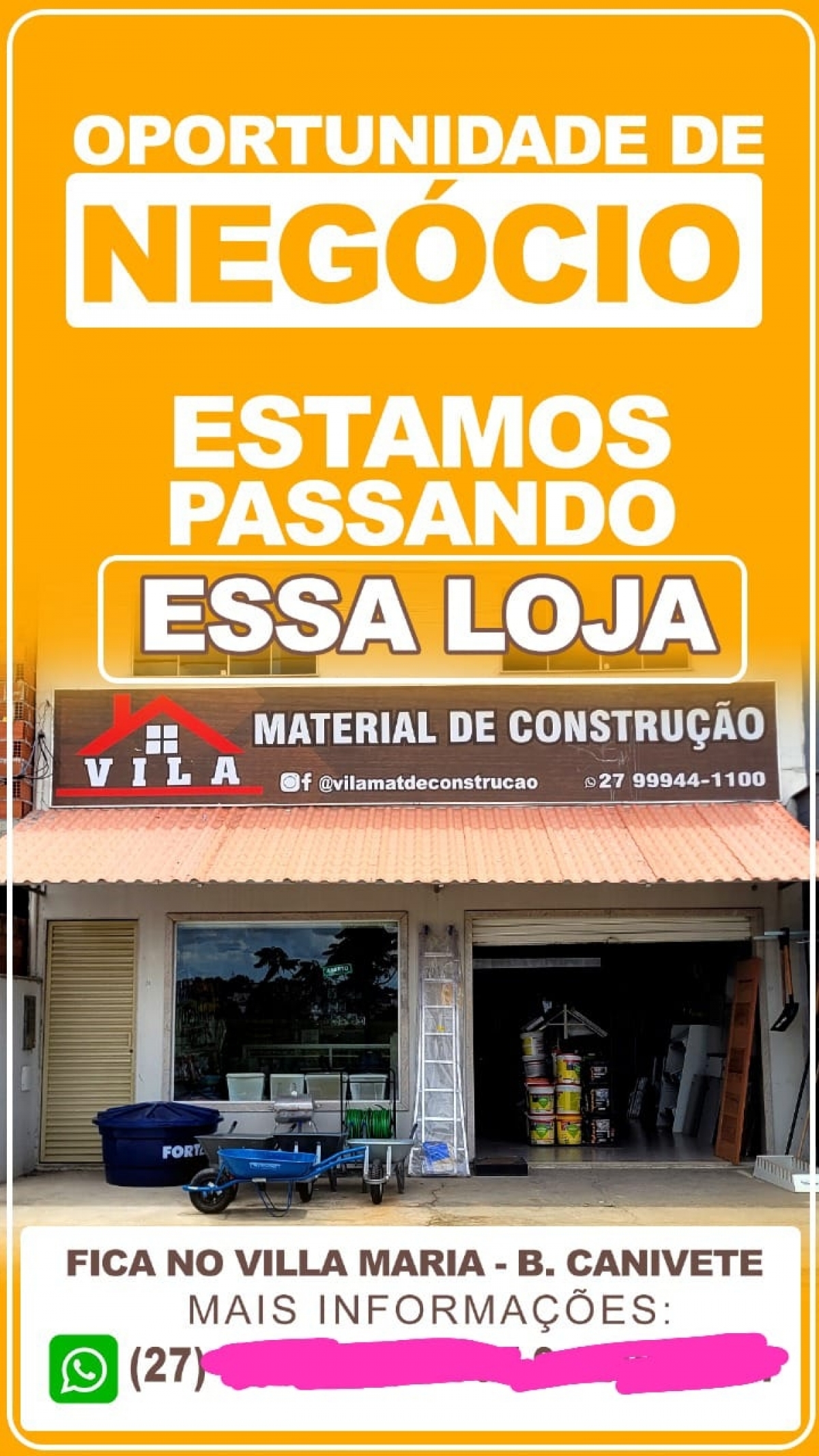 Material de Construção- Vila Maria- Linhares