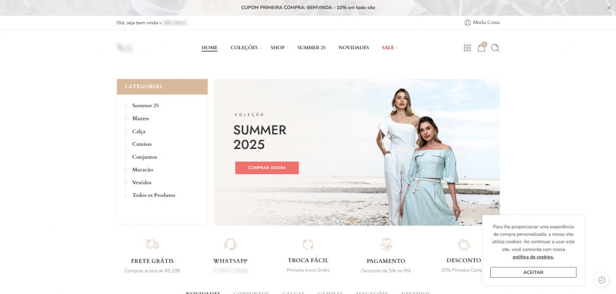 E-commerce de Moda Feminina